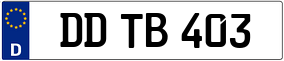 Trailer License Plate